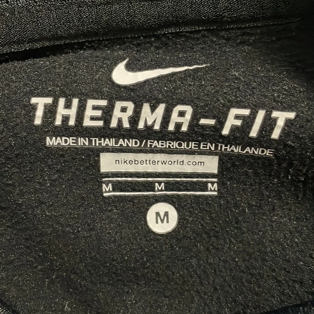 Nike Thermal Fit Pullover Hoodie with Peach Gray Black Check Excellent Condition - Picture 3 of 9